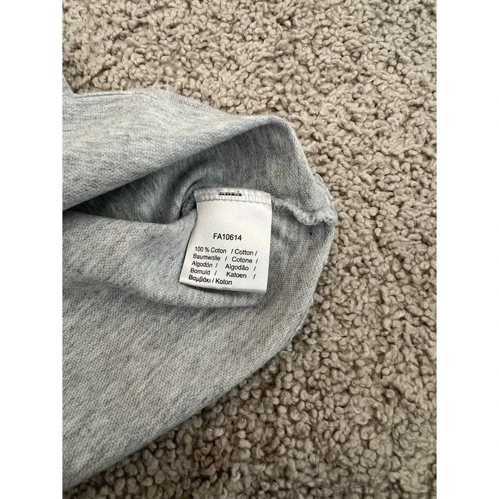 Lacoste Girls Gray‎ Heather Pique Polo Shirt Collared Short Sleeve Size 6